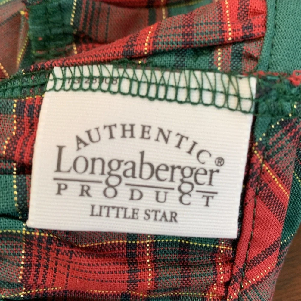 Longaberger Liner for The Little Star Basket. I'm Evergreen Plaid.